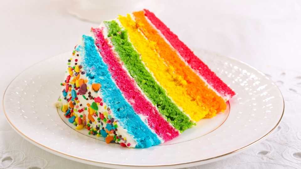 teczowy tort barwnik spozywczy